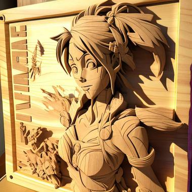 3D модель Yoruichi Shihoin Blitch Canada Tachibana from ANIM (STL)